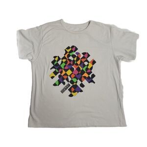 VINTAGE 90s t-shirt‎ white single stitch graphic tee M